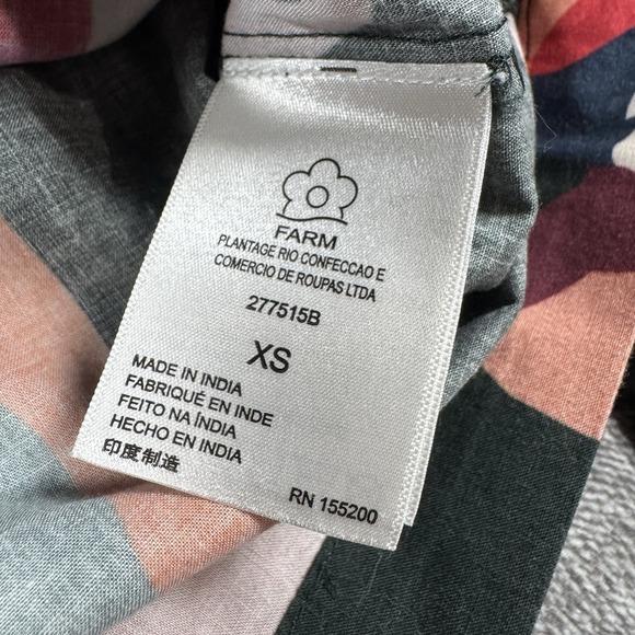 Farm for Anthropologie Womens XS 2 Piece Parrot Printed Wide Leg Boho Top Pants - Picture 3 of 16